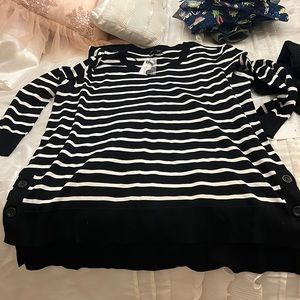 Long sweater stripe